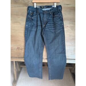Ariat Rebar Bootcut Jeans Mens 34/36 Dark Denim High Waisted M4 Relaxed Fit NWT